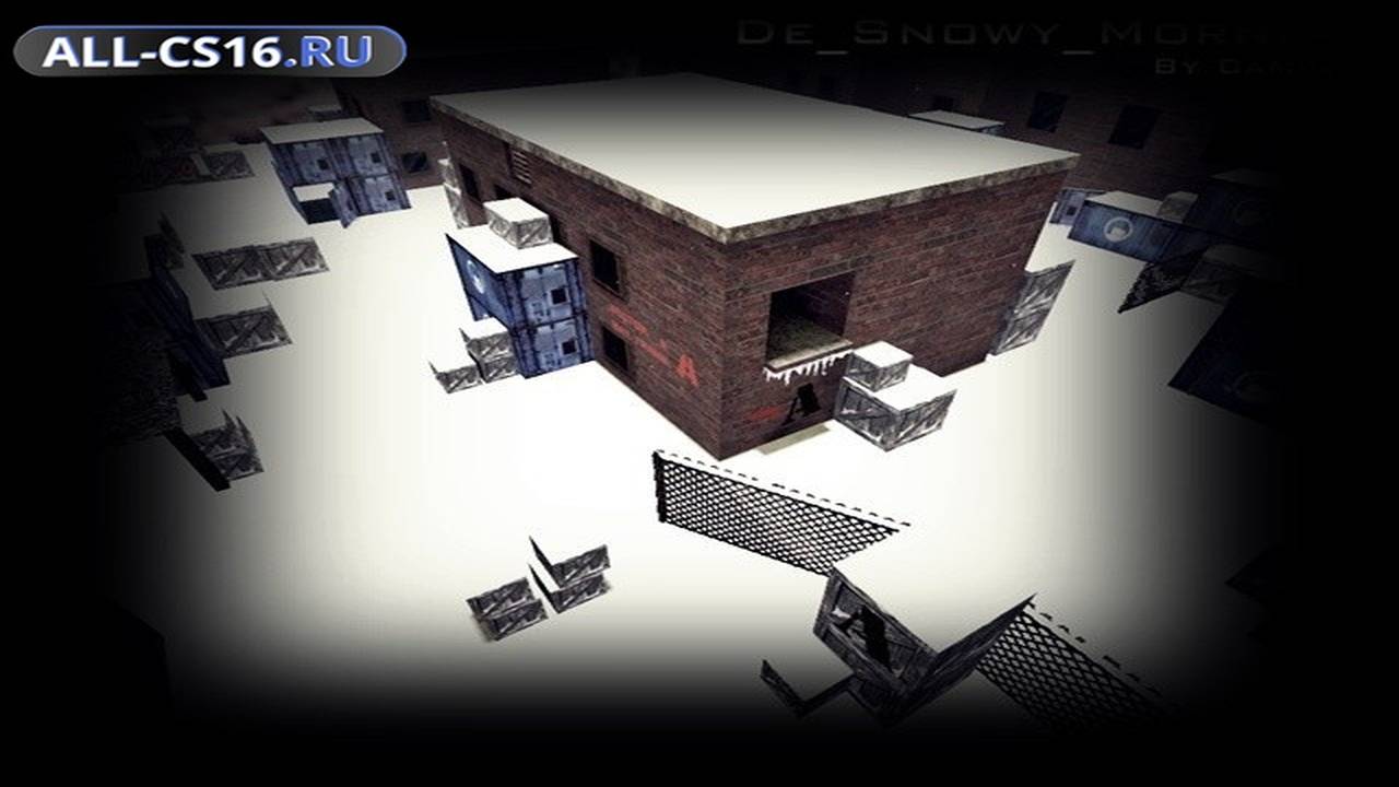Карта «de_snowy_morning» для CS 1.6 для CS 1.6