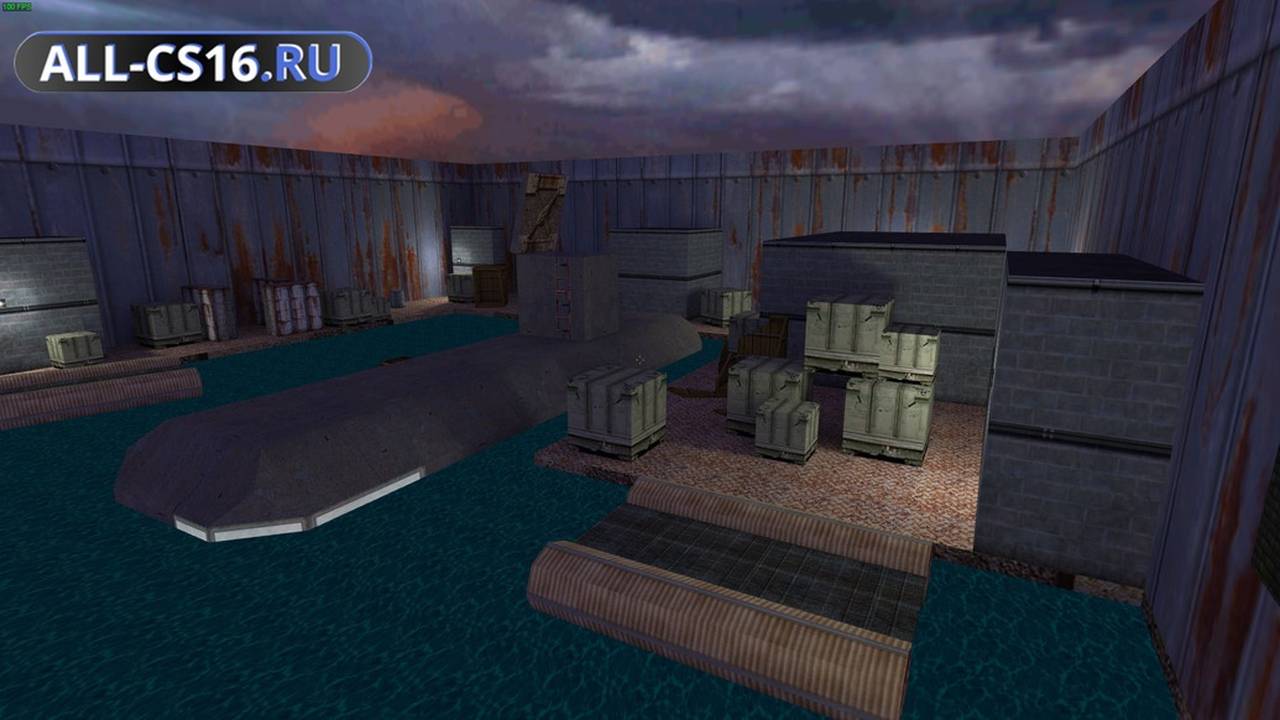 Карта «de_submarine_dock» для CS 1.6 для CS 1.6