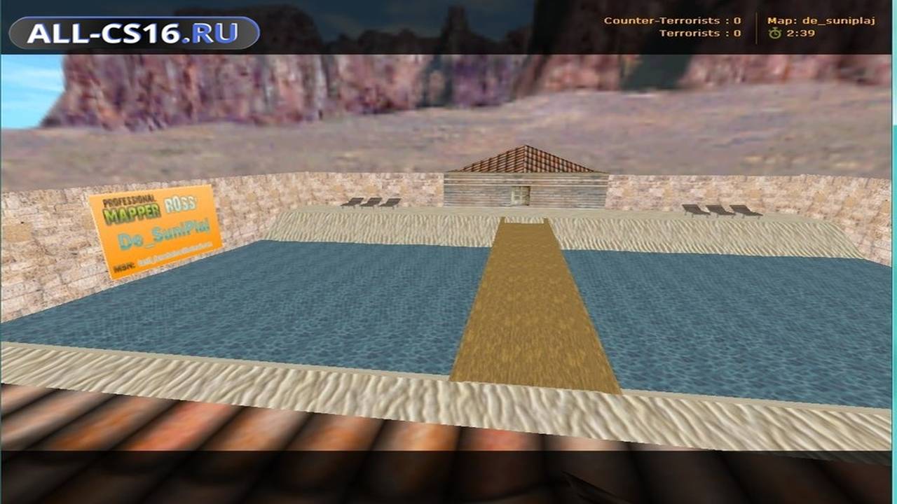 Карта «de_suniplaj» для CS 1.6 для CS 1.6