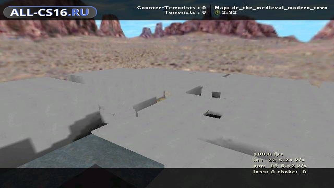 Карта «de_the_medieval_modern_town» для CS 1.6 для CS 1.6