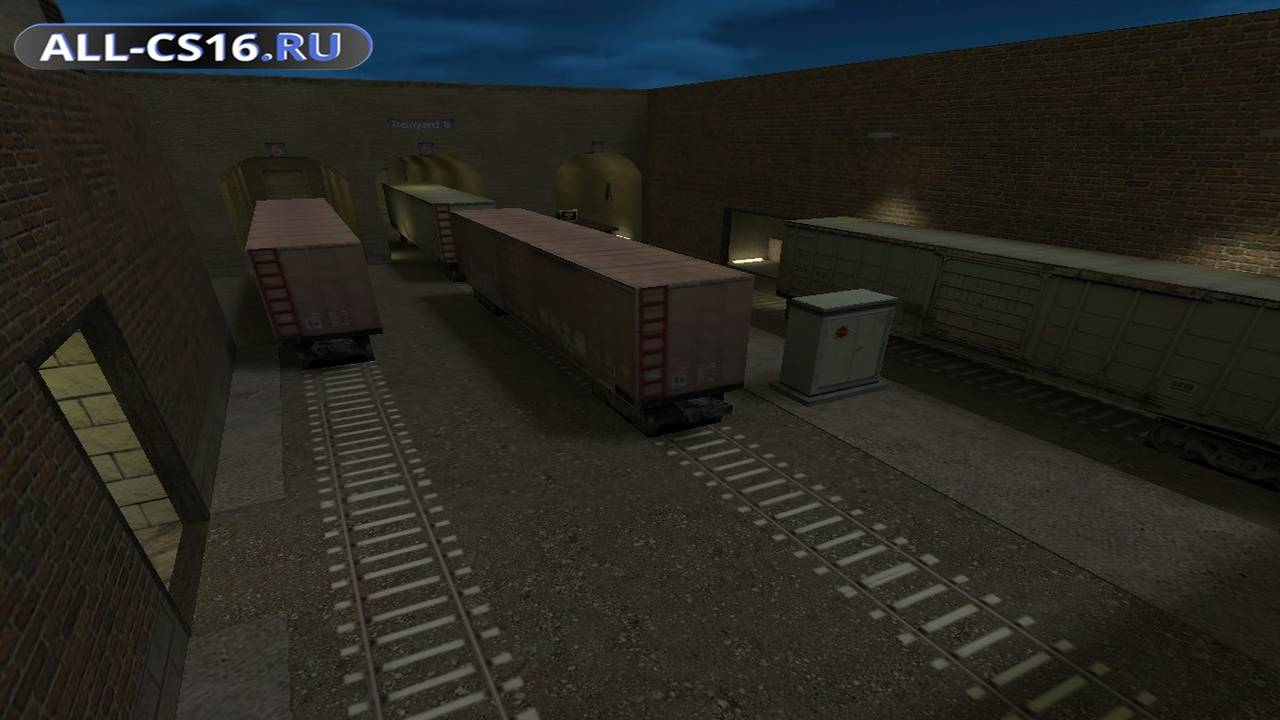 Карта «de_train_night» для CS 1.6 для CS 1.6