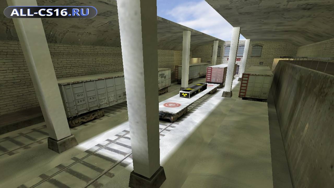Карта «de_train_winter» для CS 1.6 для CS 1.6