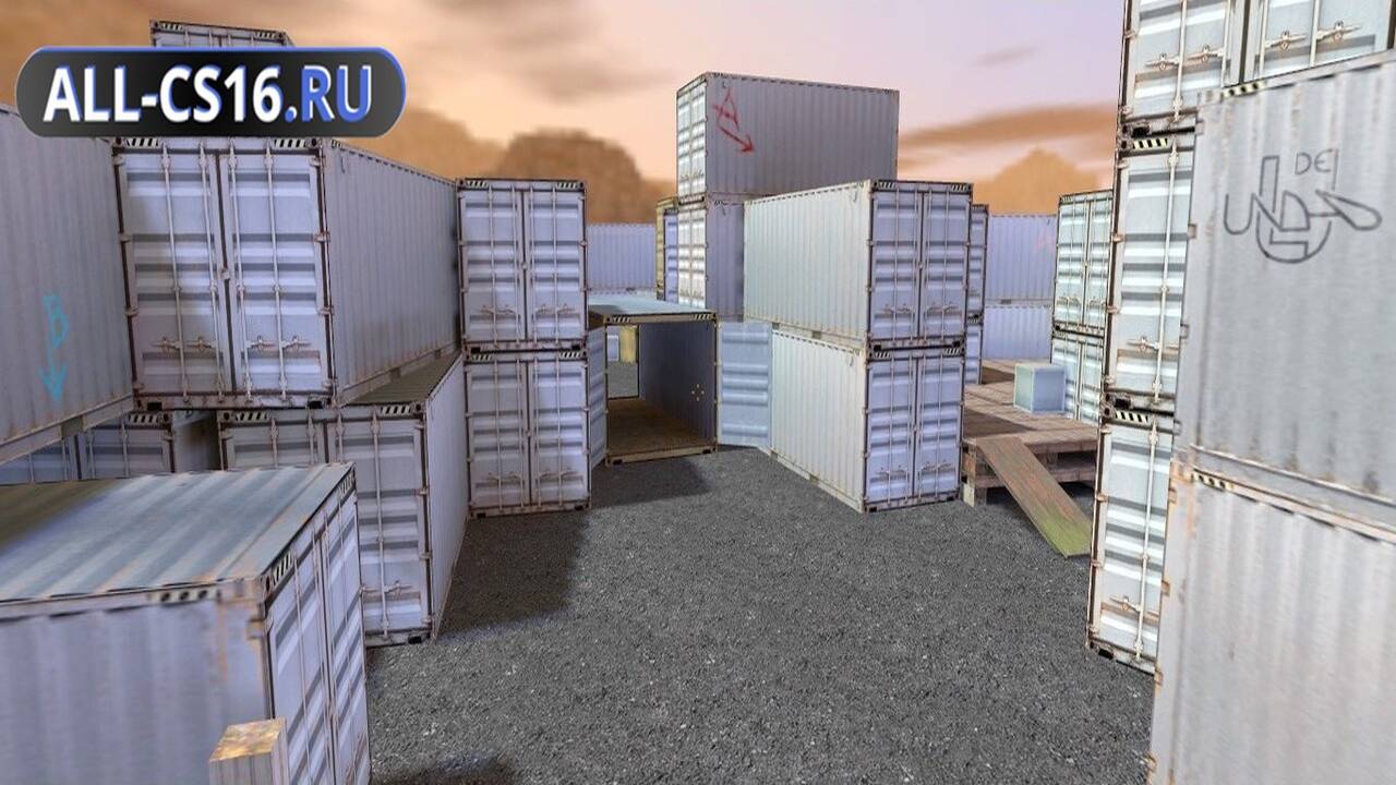 Карта «de_unload» для CS 1.6 для CS 1.6