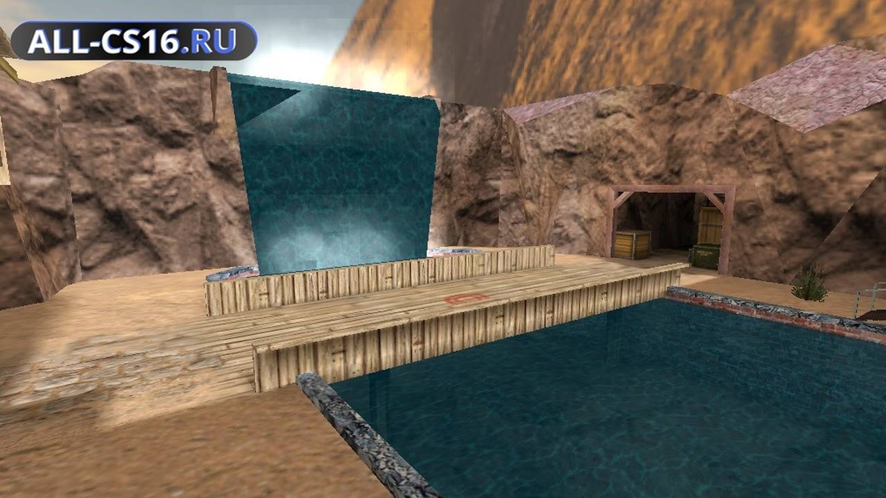 Карта «de_waterfall» для CS 1.6 для CS 1.6