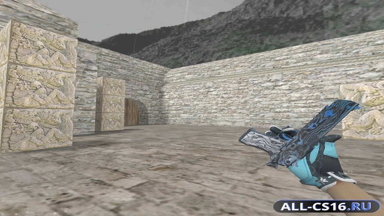 Модель оружия для CS 1.6 - Deagle Синяя фанера