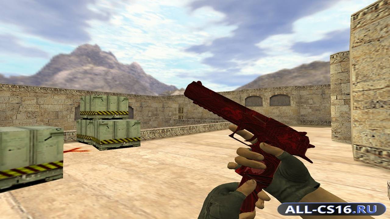 Модель оружия для CS 1.6 - Deagle Deagle Буря в закате