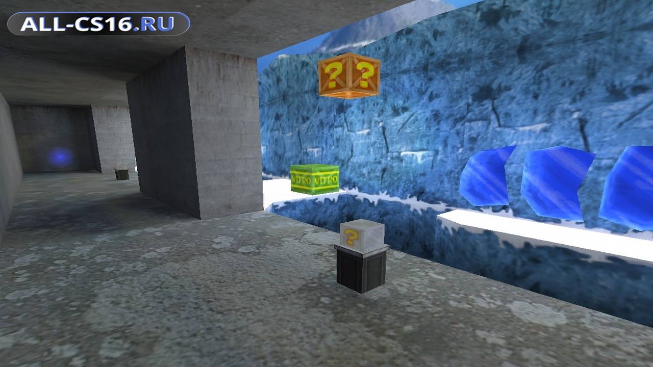 Карта «deathrun_crash_snow» для CS 1.6 для CS 1.6