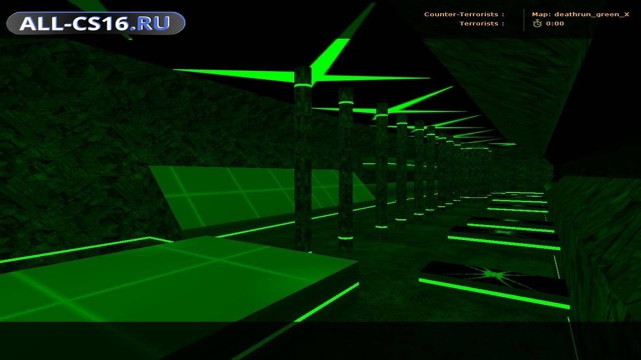 Карта «deathrun_green_x» для CS 1.6 для CS 1.6
