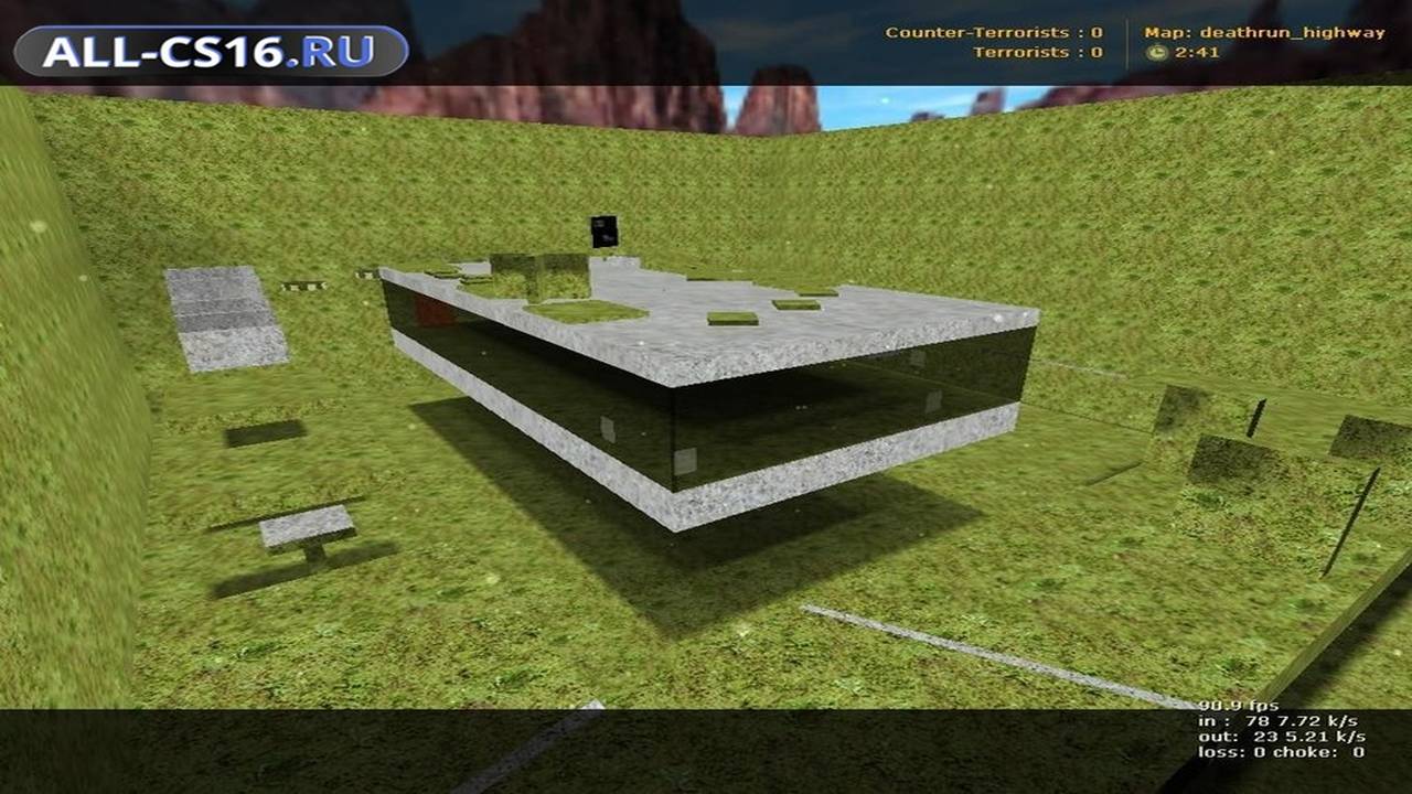 Карта «deathrun_highway» для CS 1.6 для CS 1.6