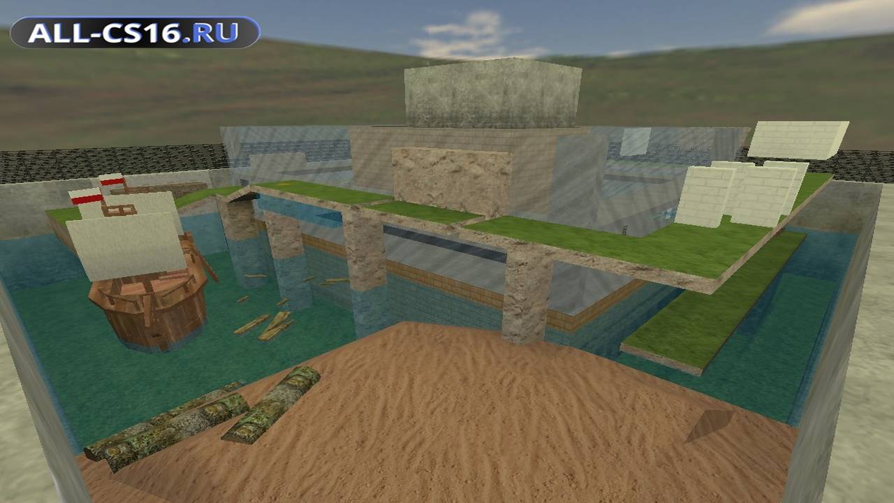 Карта «deathrun_island_b2» для CS 1.6 для CS 1.6
