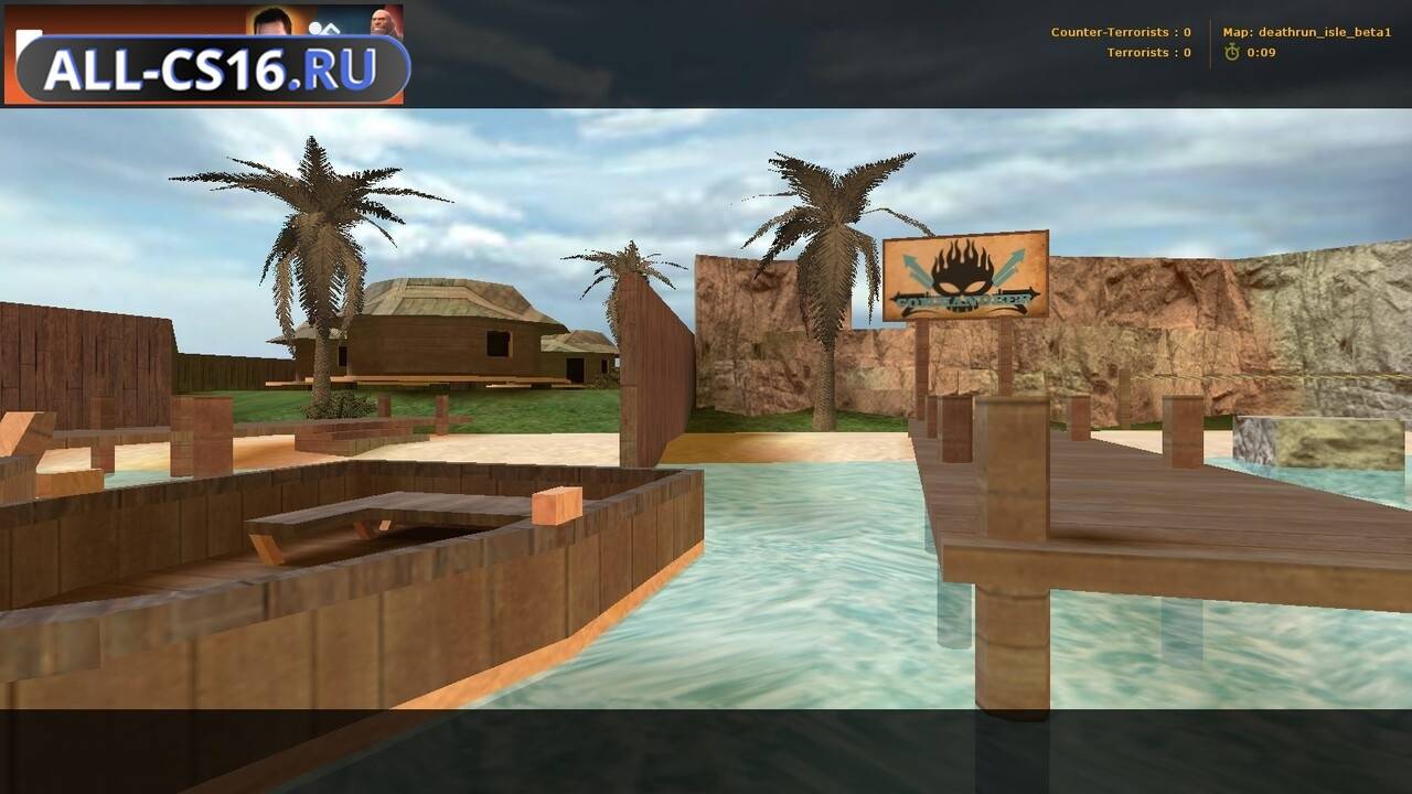 Карта «deathrun_isle» для CS 1.6 для CS 1.6