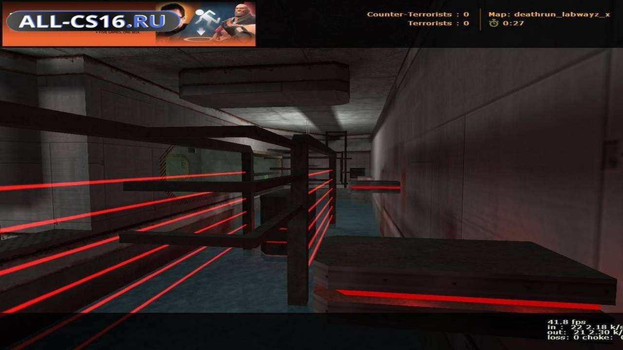 Карта «deathrun_labwayz_x» для CS 1.6 для CS 1.6