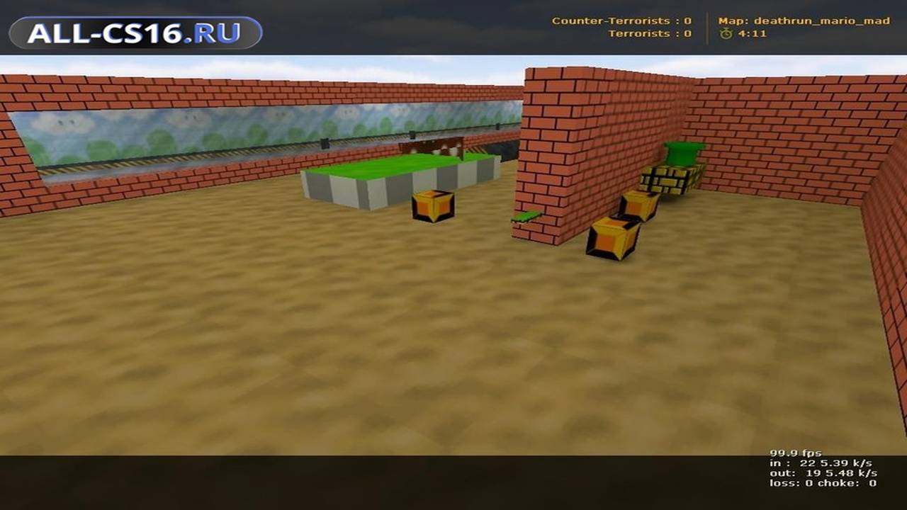 Карта «deathrun_mario_mad» для CS 1.6 для CS 1.6