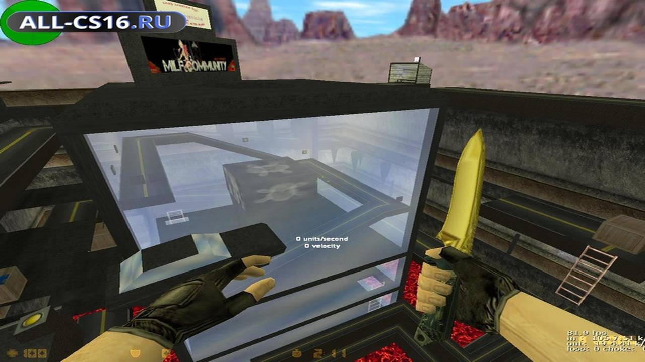 Карта «deathrun_milf_street_m2» для CS 1.6 для CS 1.6