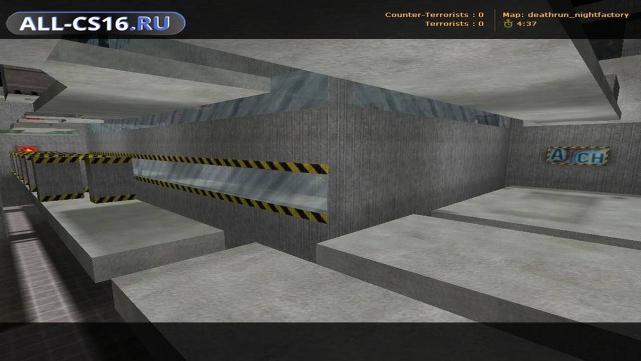 Карта «deathrun_nightfactory» для CS 1.6 для CS 1.6