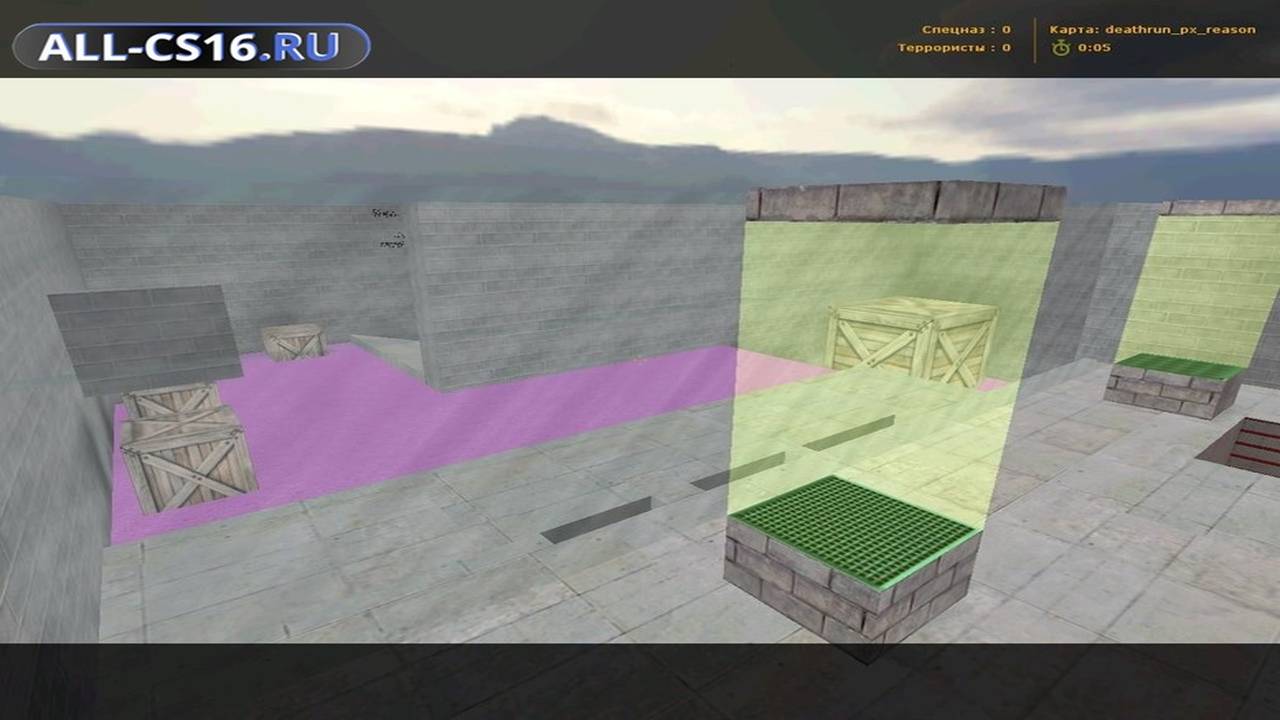Карта «deathrun_px_reason» для CS 1.6 для CS 1.6