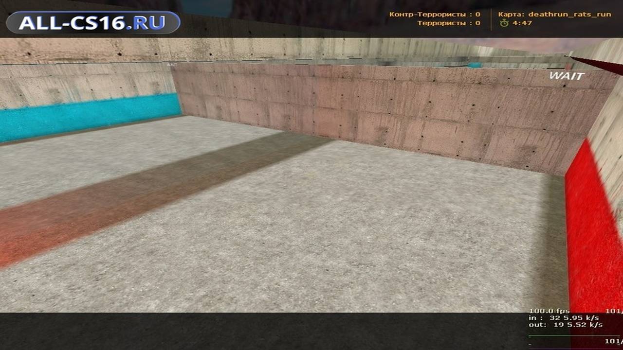 Карта «deathrun_rats_run» для CS 1.6 для CS 1.6