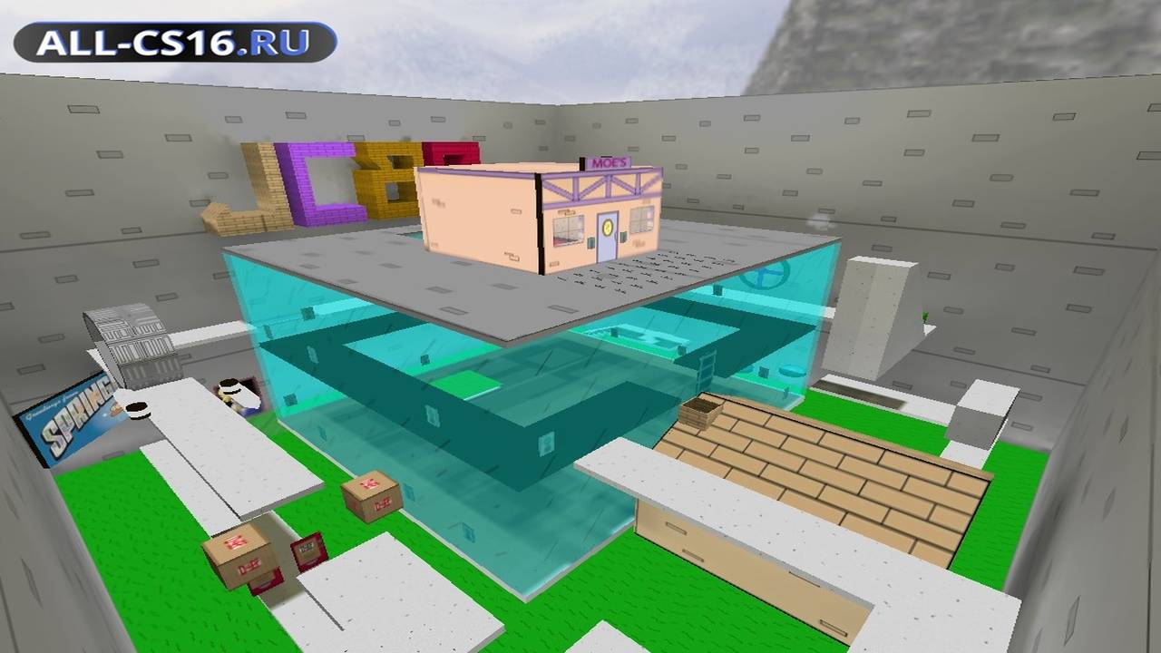 Карта «deathrun_simpsons» для CS 1.6 для CS 1.6