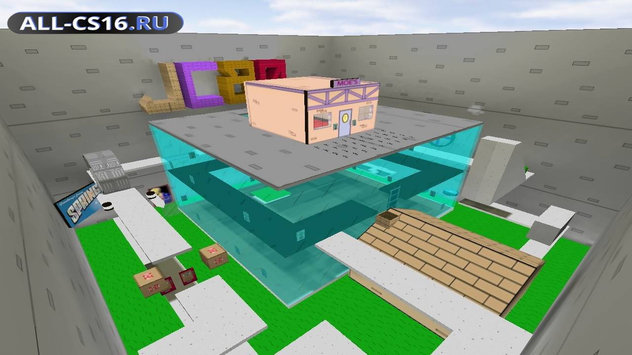 Карта «deathrun_simpsons_beta7» для CS 1.6 для CS 1.6