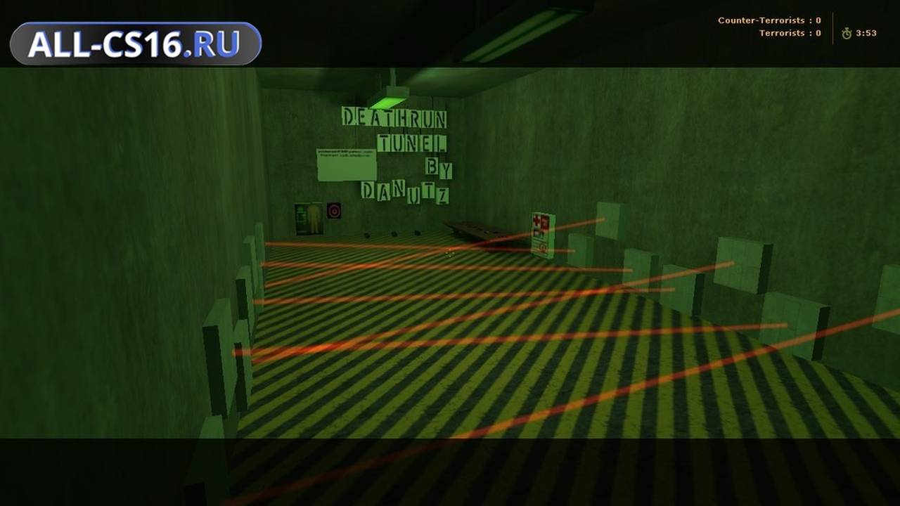Карта «deathrun_tunel» для CS 1.6 для CS 1.6