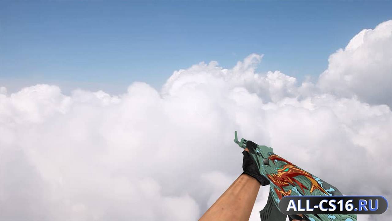 Модель оружия для CS 1.6 - AK-47 Default AK-47 Aquamarine Revenge