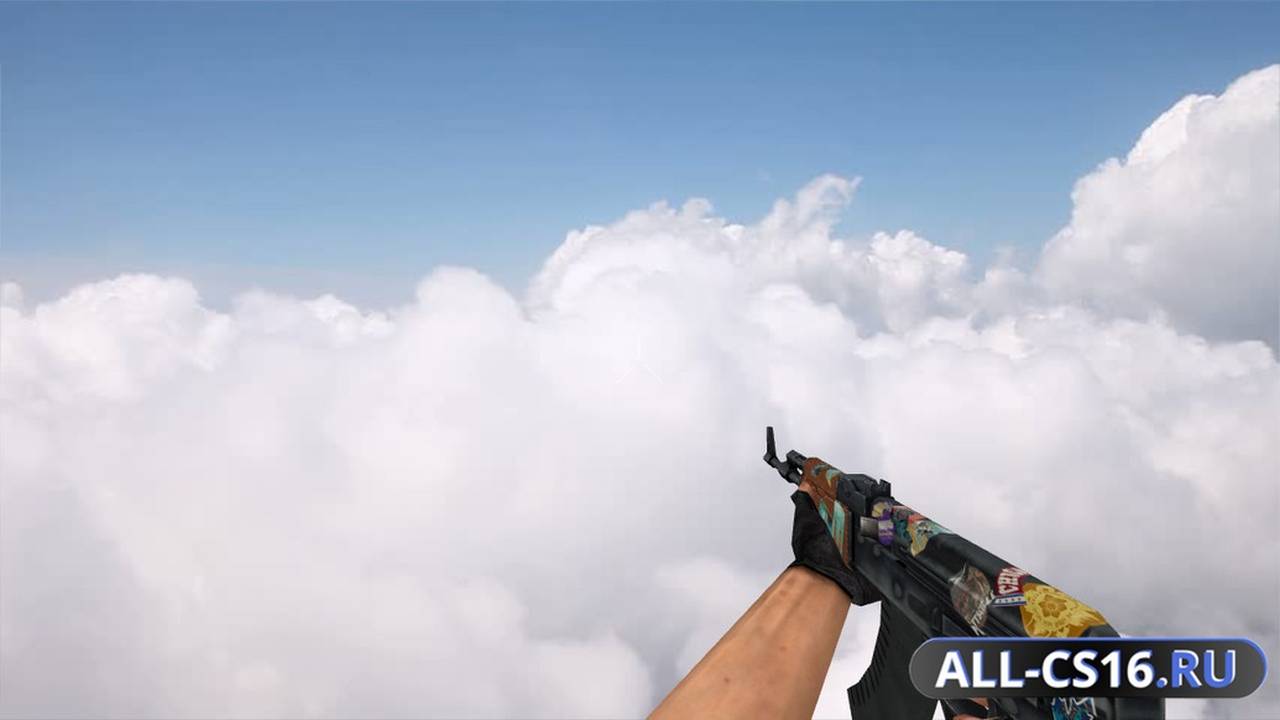 Модель оружия для CS 1.6 - AK-47 Default AK-47 Jet Set