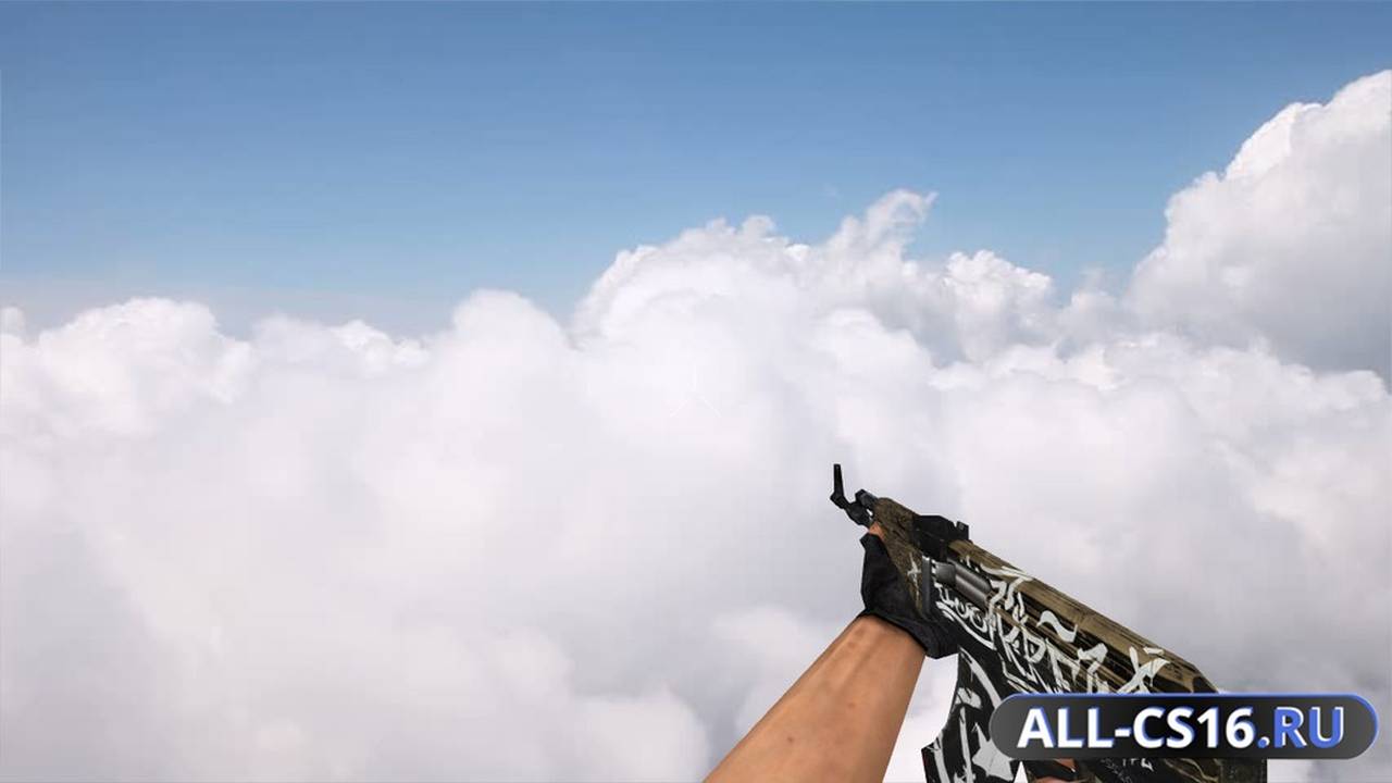 Модель оружия для CS 1.6 - AK-47 Default AK-47 Wasteland Rebel