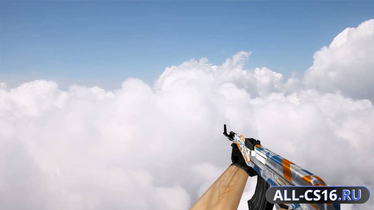 Модель оружия для CS 1.6 - AK-47 Default AK-47 Whiteout Edition