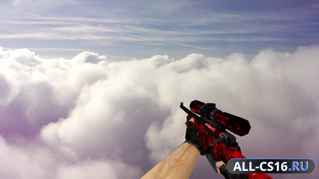 Модель оружия для CS 1.6 - AWP Default AWP Bloody Camo