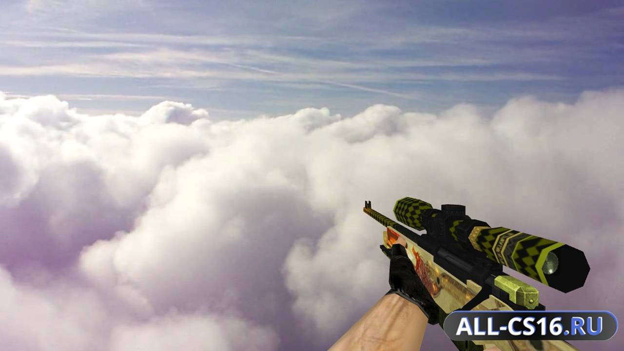 Модель оружия для CS 1.6 - AWP Стандартный AWP Драгон лор