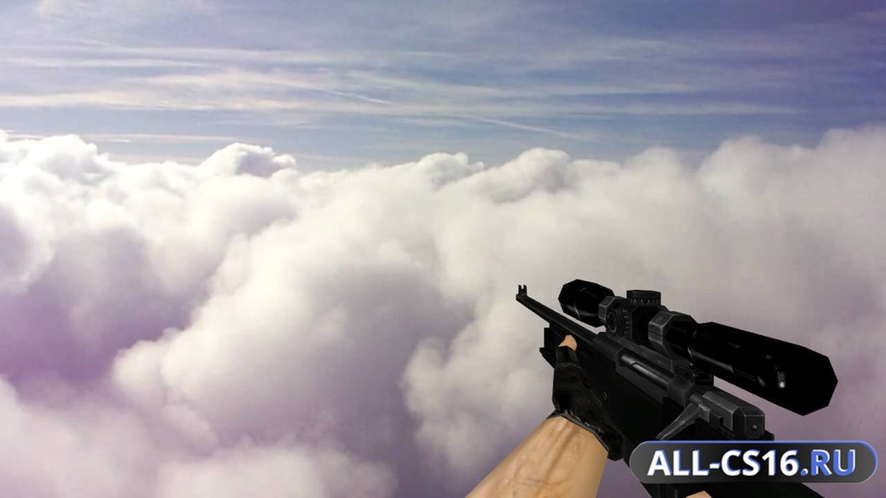 Модель оружия для CS 1.6 - AWP Default AWP Full Black