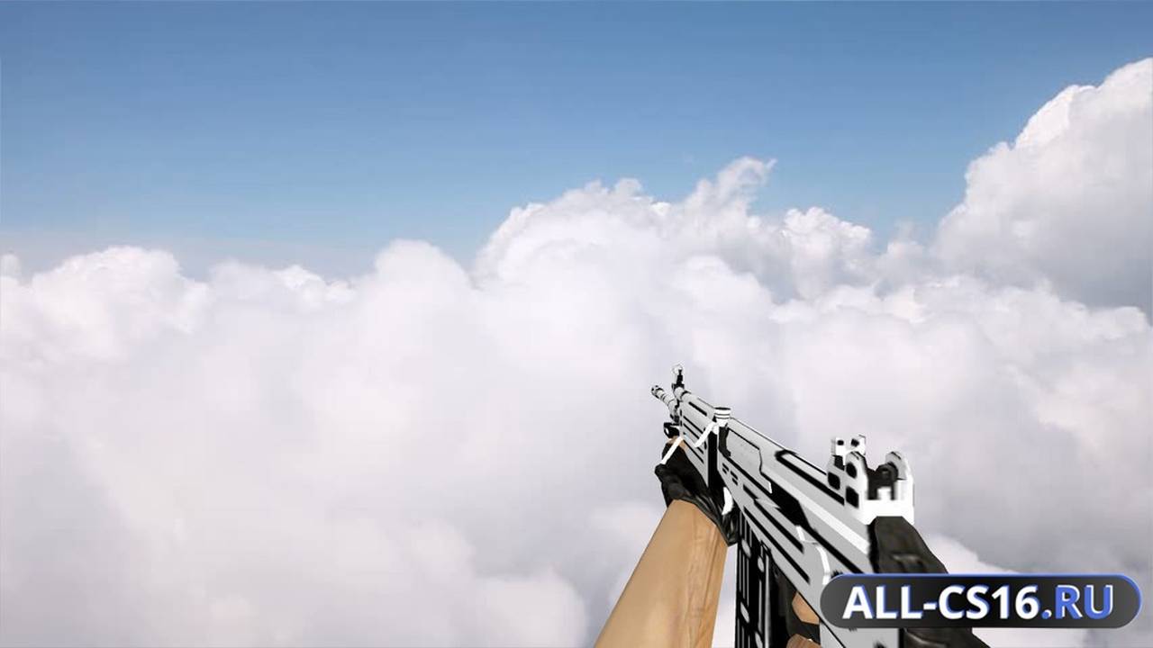 Модель оружия для CS 1.6 - Galil Default Galil Black-n-White