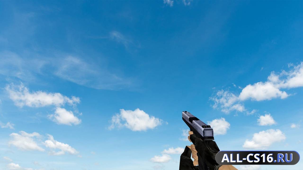 Модель оружия для CS 1.6 - Glock Default Glock Blue Steel