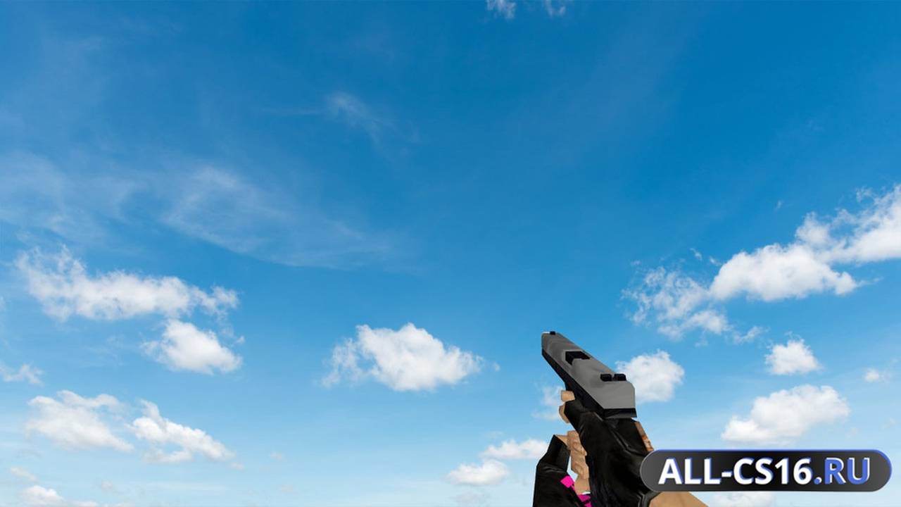 Модель оружия для CS 1.6 - Glock Default Glock White Skin