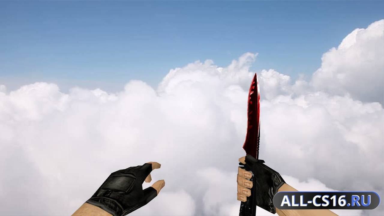 Модель оружия для CS 1.6 - Default Knife Duality Red