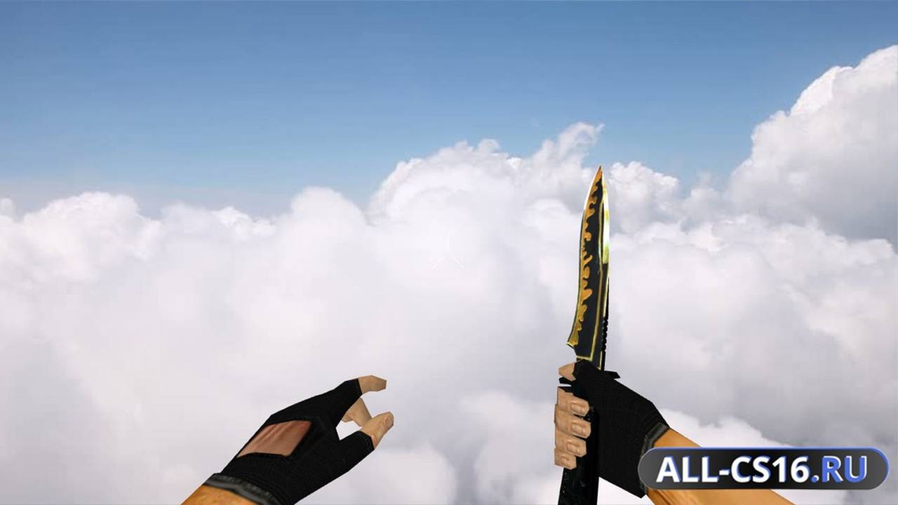 Модель оружия для CS 1.6 - Default Knife Gold