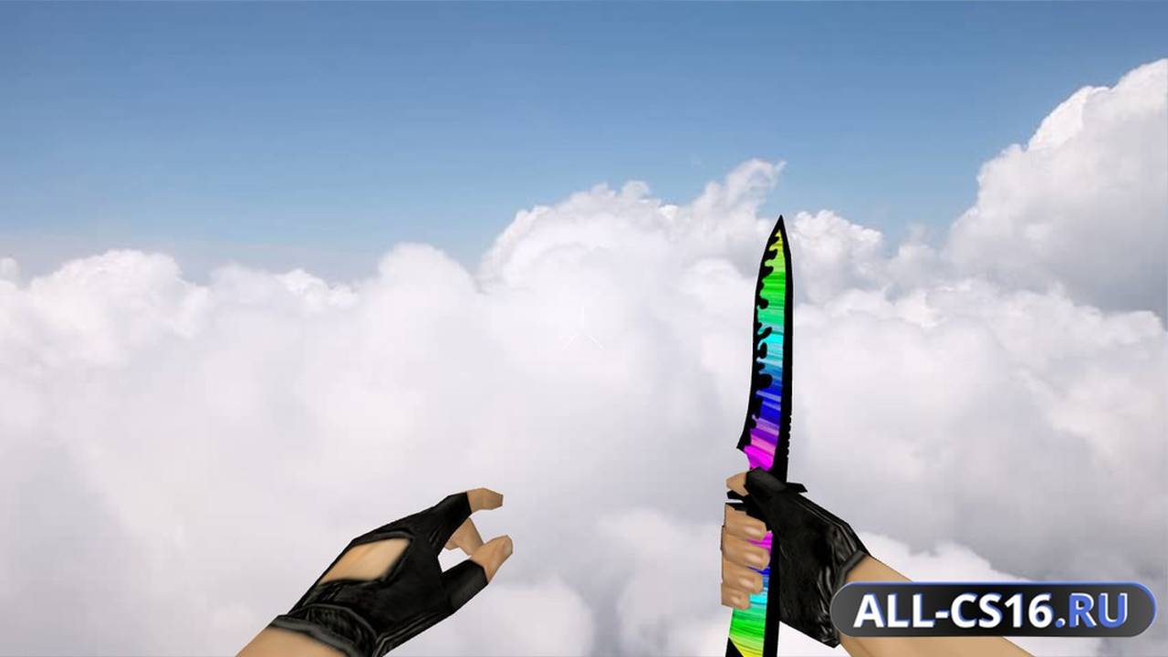Модель оружия для CS 1.6 - Default Knife Rainbow