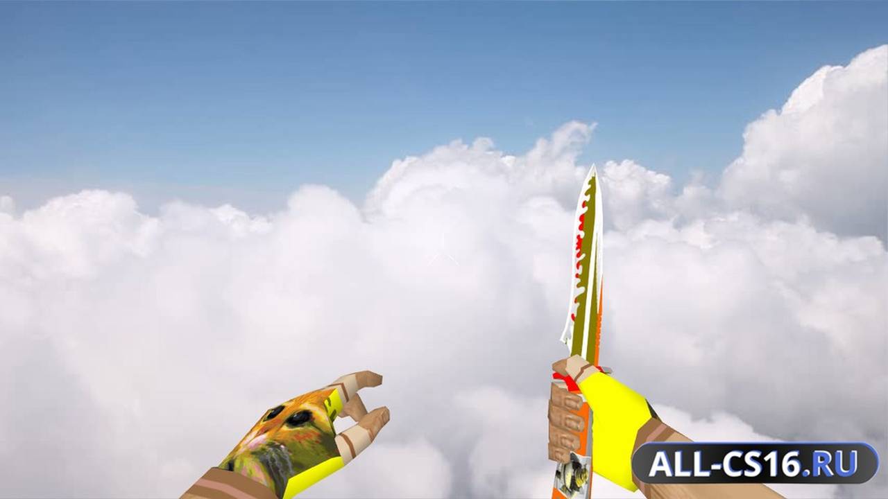 Модель оружия для CS 1.6 - Default Knife Shrek