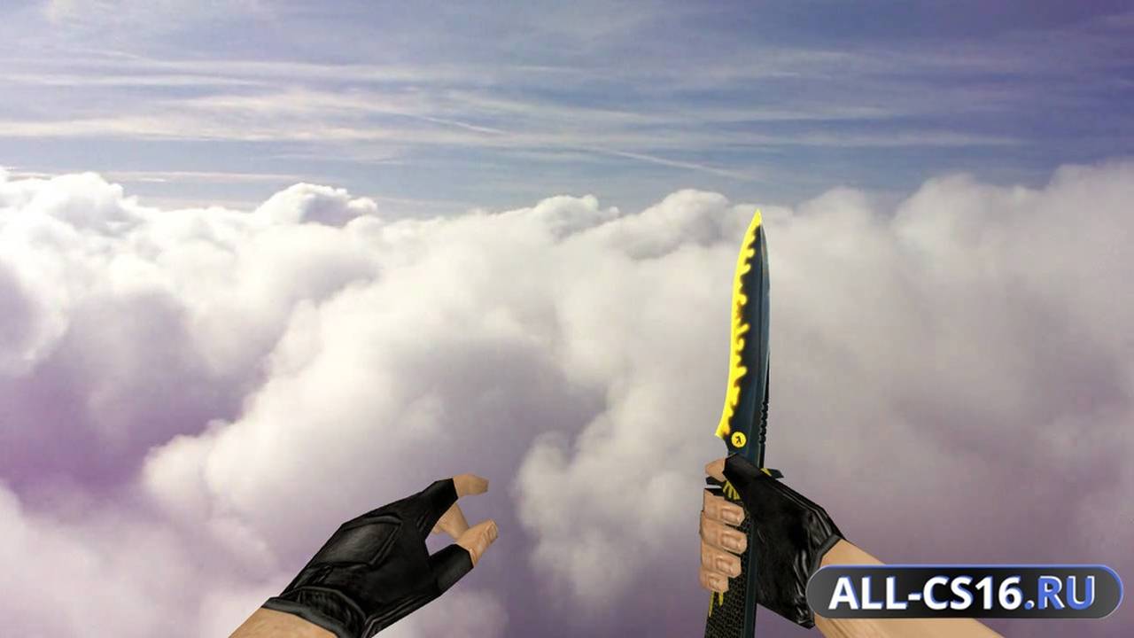 Модель оружия для CS 1.6 - Default Knife Yellow-Hand