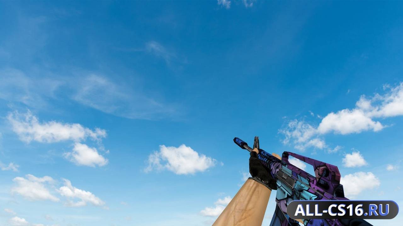 Модель оружия для CS 1.6 - M4A1 Default M4A1 Colored