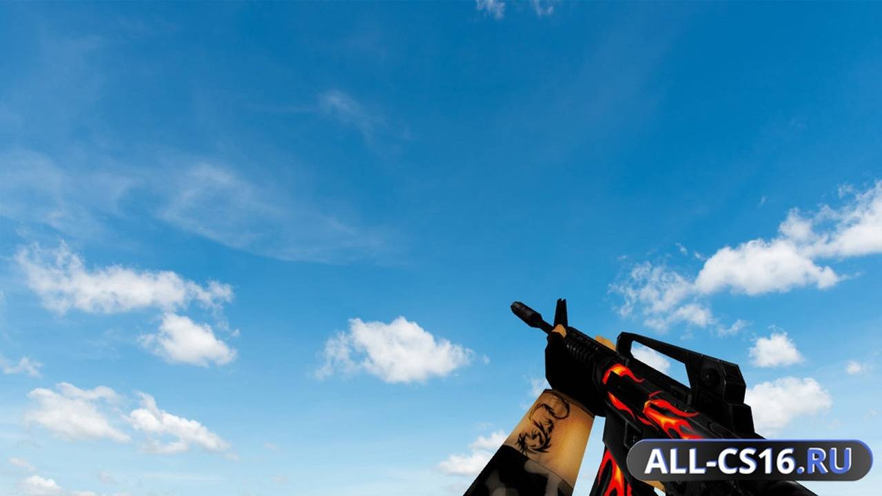 Модель оружия для CS 1.6 - M4A1 Default M4A1 Firestyle