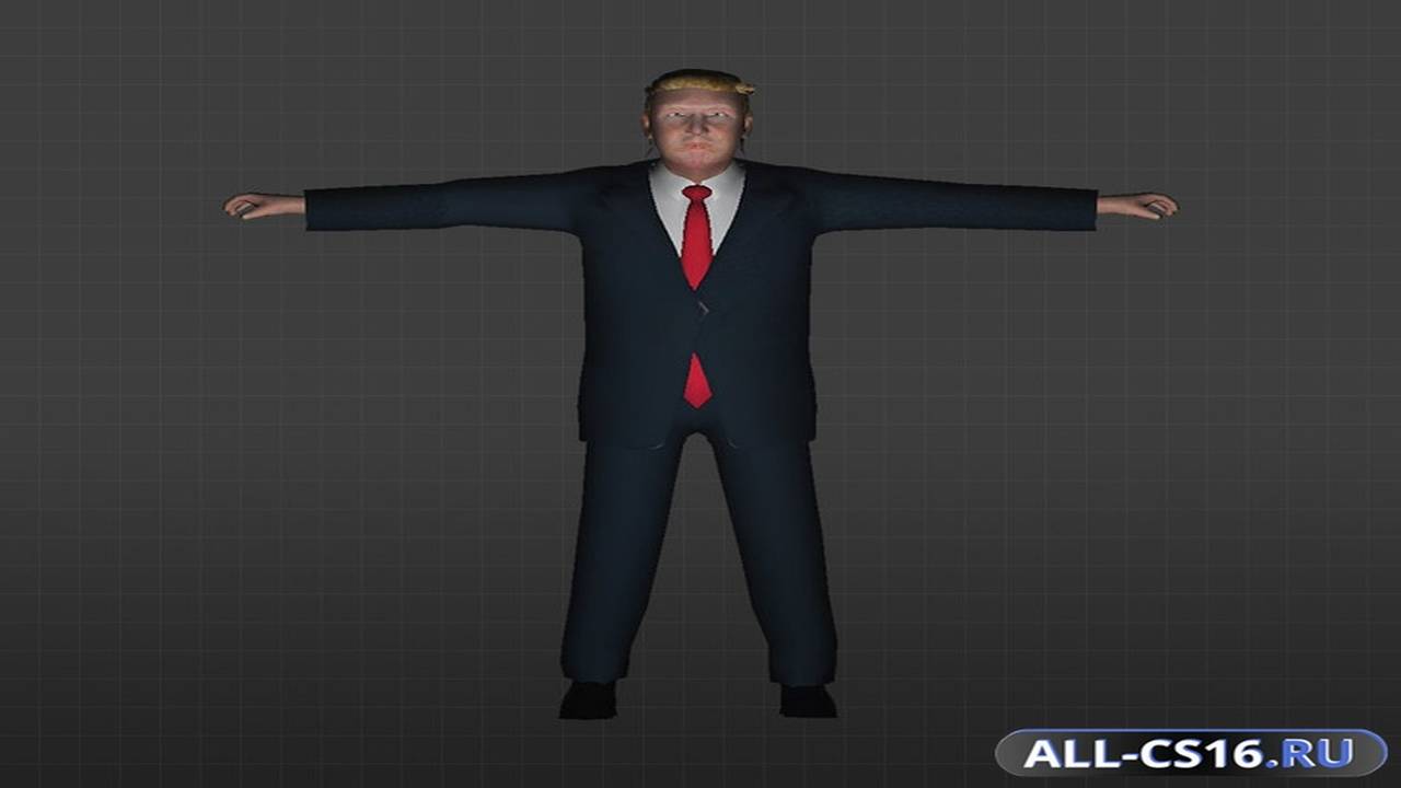 Модель игрока для CS 1.6 - Дональд Трамп