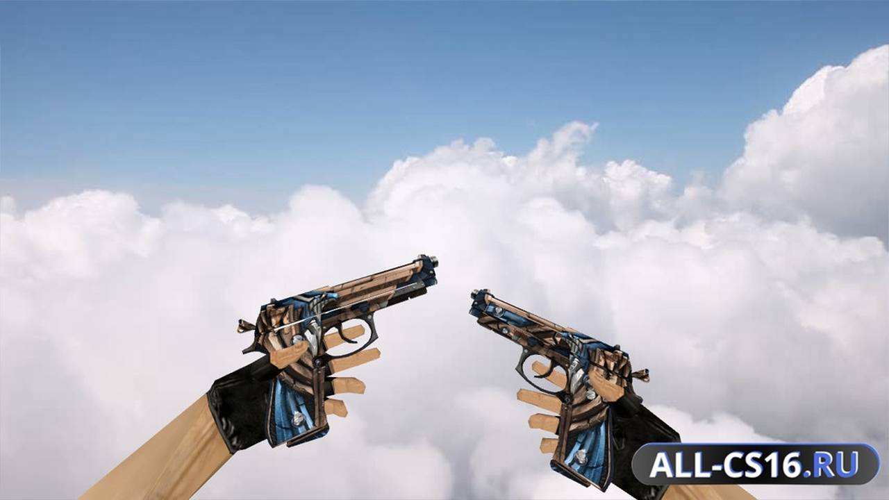 Модель оружия для CS 1.6 - Dual-Elites Dual Berettas Hawk Eye