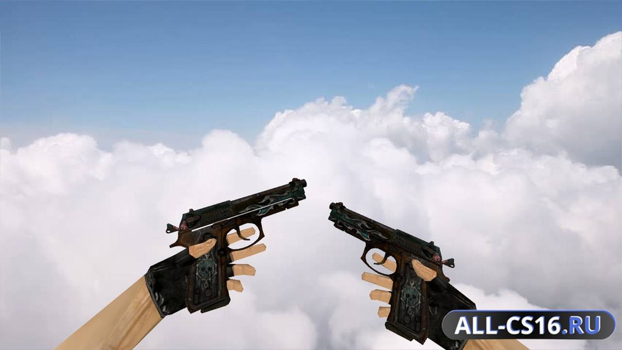 Модель оружия для CS 1.6 - Dual-Elites Dual Berettas Road Warrior
