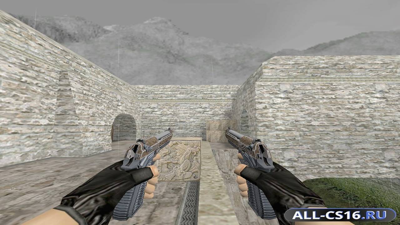 Модель оружия для CS 1.6 - Dual-Elites Dual Berettas | Протектор (Tread)