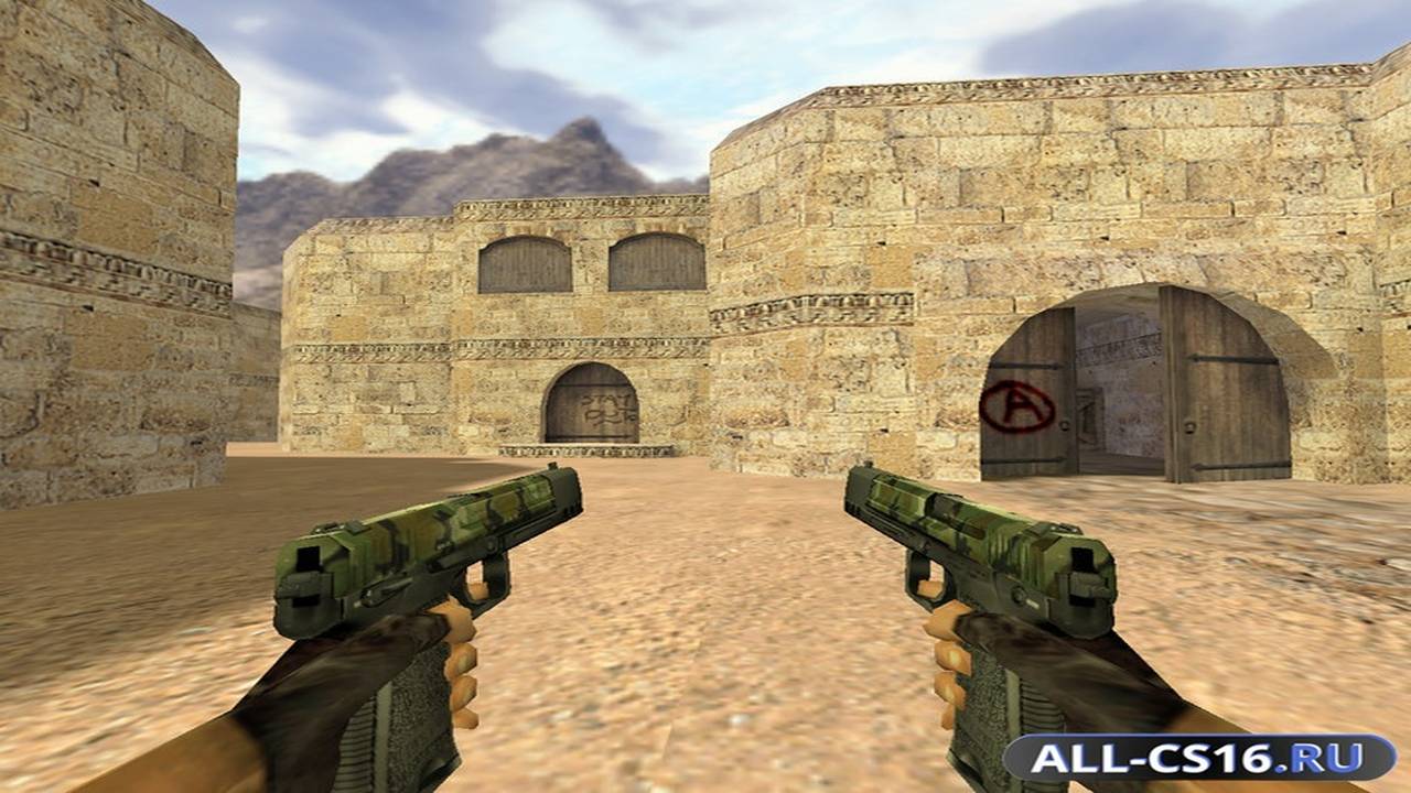 Модель оружия для CS 1.6 - Dual-Elites Два USP Камуфляж