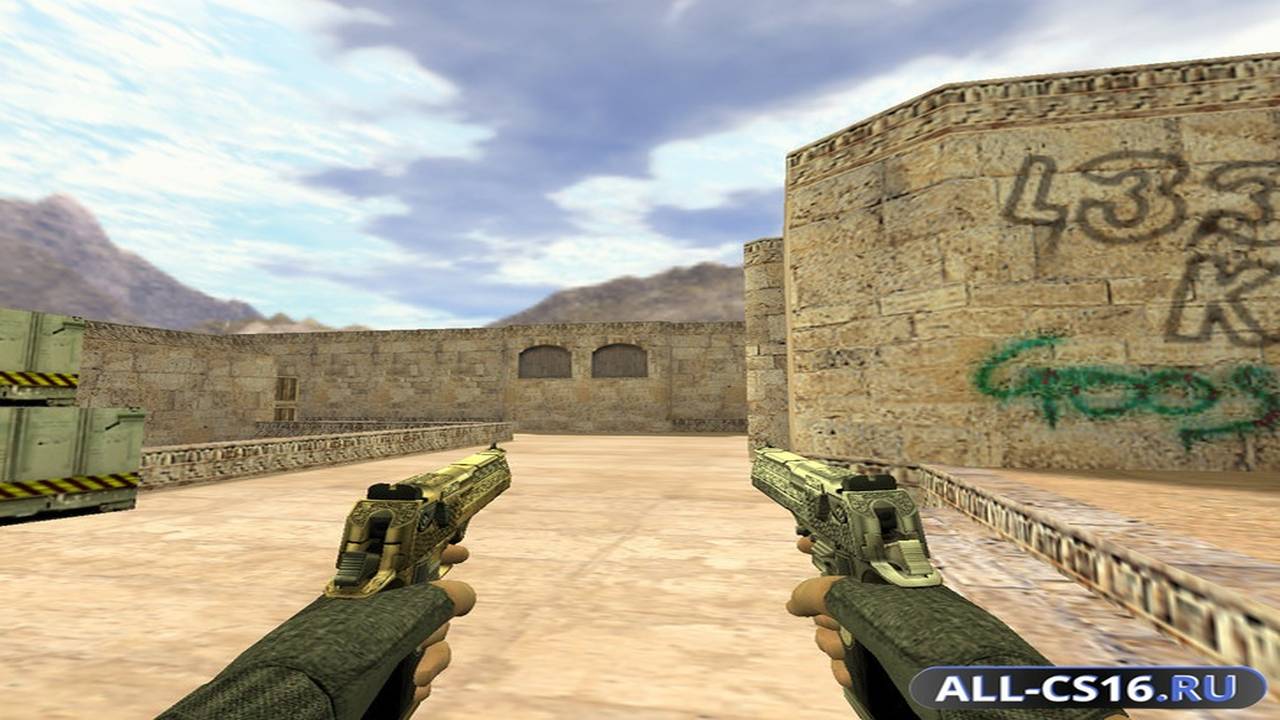 Модель оружия для CS 1.6 - Dual-Elites Два Дигла Картель