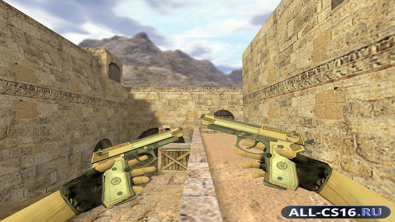 Модель оружия для CS 1.6 - Dual-Elites Dual Elites Золотой картель