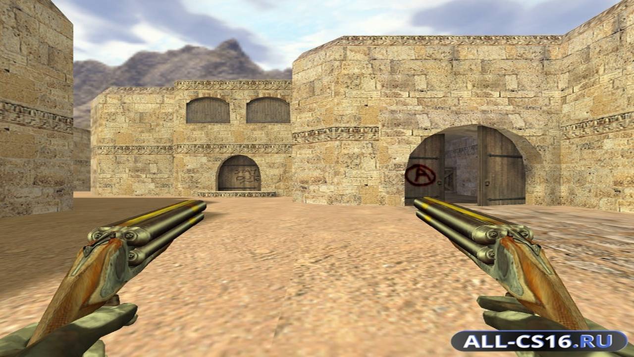 Модель оружия для CS 1.6 - Dual-Elites Две четырехстволки