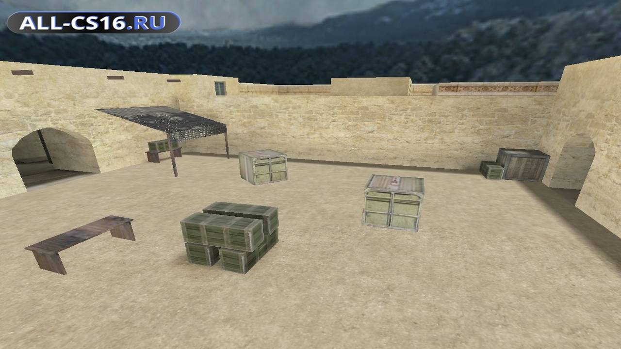 Карта «dusty_fortress» для CS 1.6 для CS 1.6